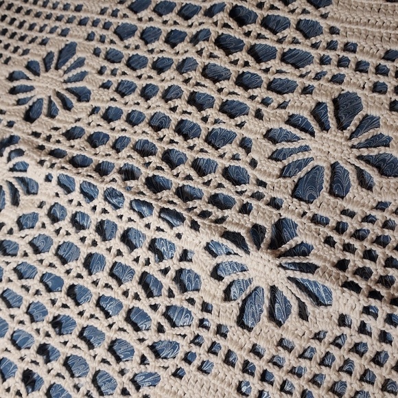 Handmade Crochet Piece Made Into A Pillow Cover - Picture 6 of 11